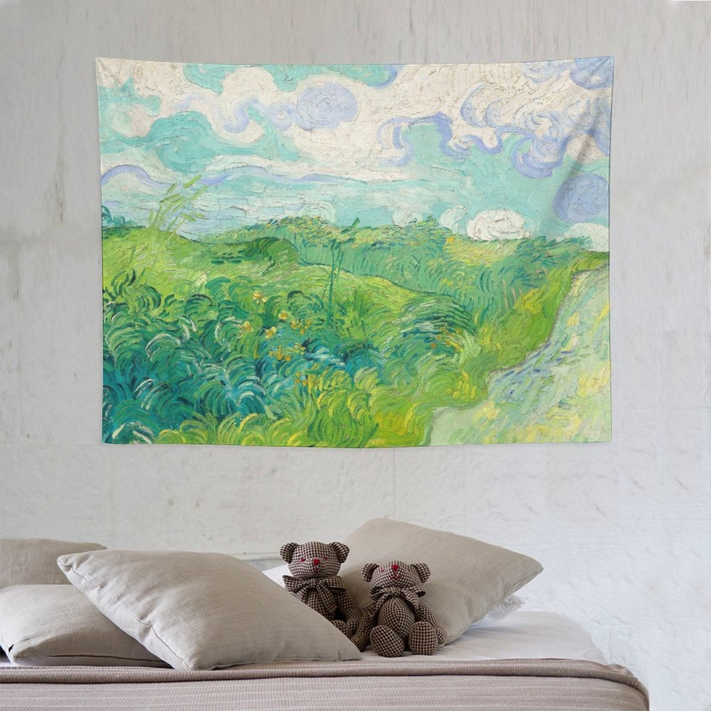 Van Gogh's Green Wheat Fields Tapestry