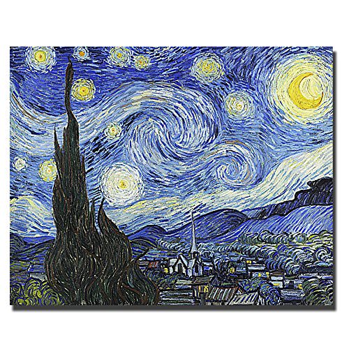 Artistic Home Gallery 1620D277IG Starry Night by Vincent Van Gogh Cust