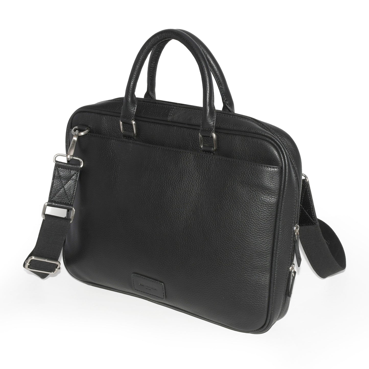 Slim Open Flap Briefcase with Top Handles