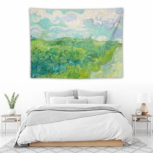 Van Gogh's Green Wheat Fields Tapestry