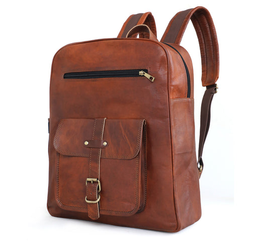 Genuine 15.6-inch Vintage Laptop Backpack Retro Travel & Work Rucksack