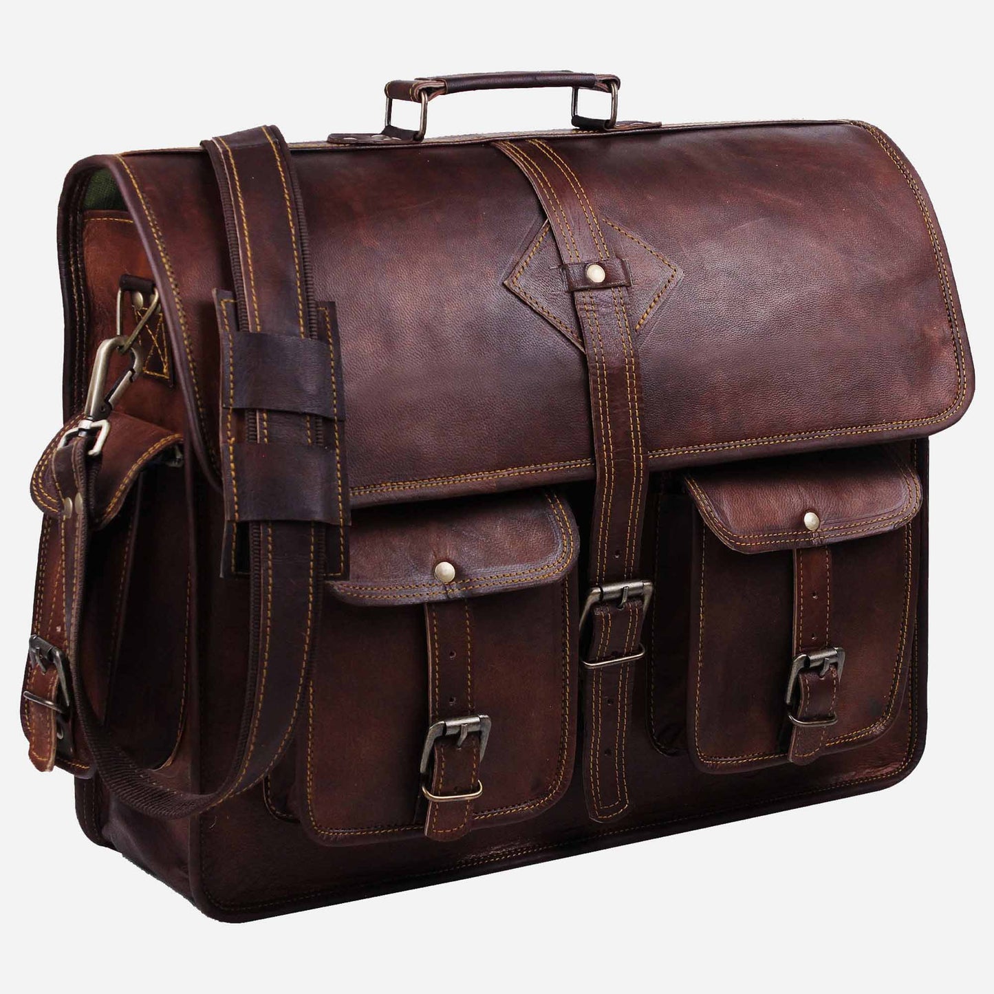 Vintage Leather Messenger Bag Mens.